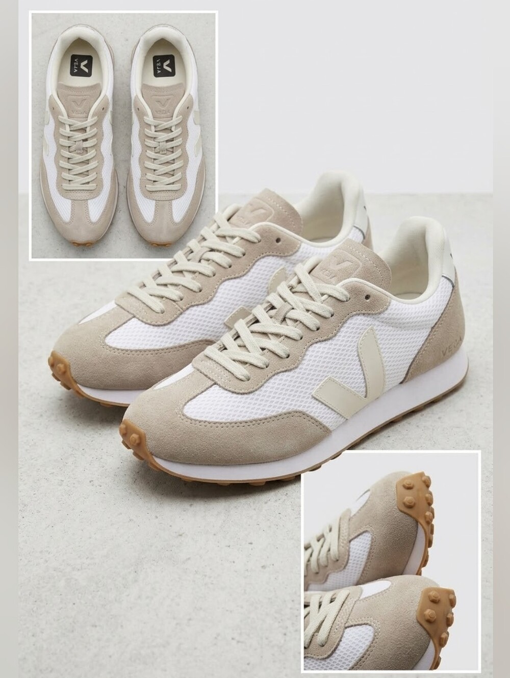 VEJA Rio Branco Alveomesh Sneakers White Pierre Natural Size EU 40 / US 9